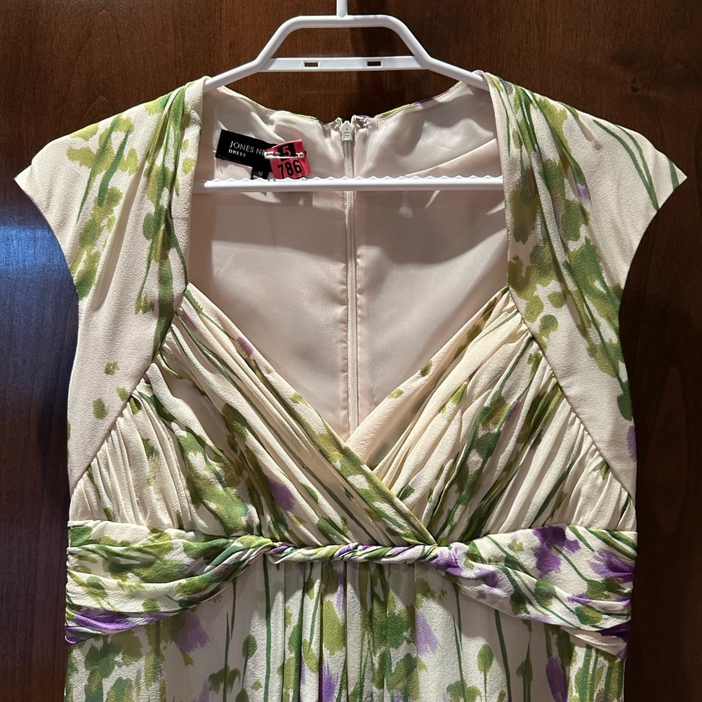Jones New York Silk Floral Dress